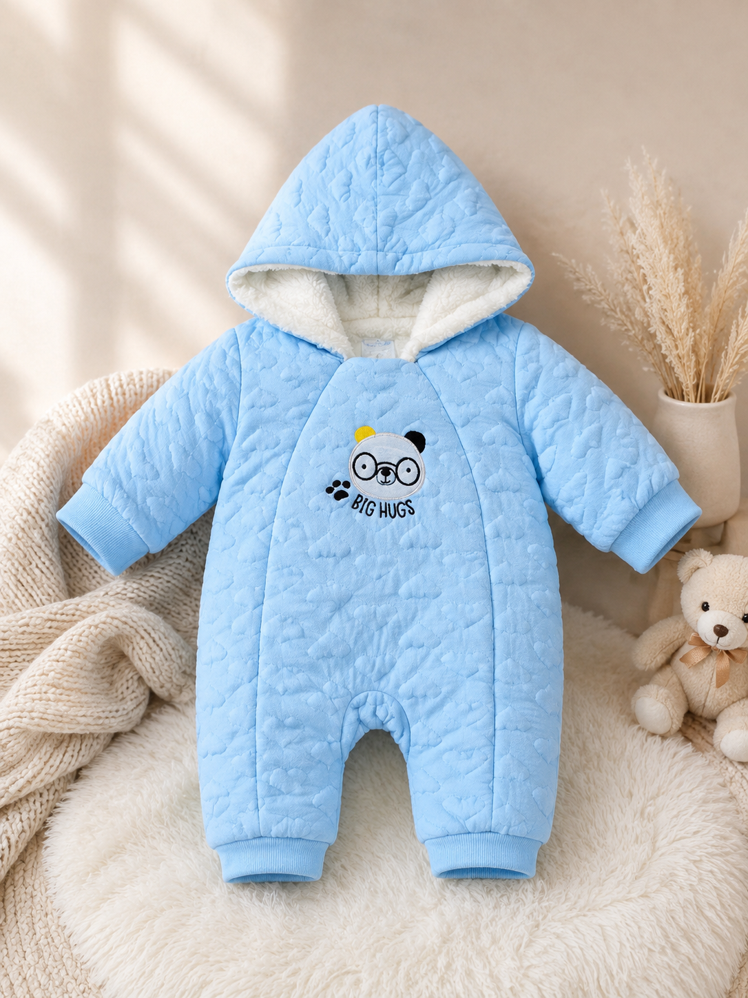 Cozy Big Hugs Panda Snowsuit