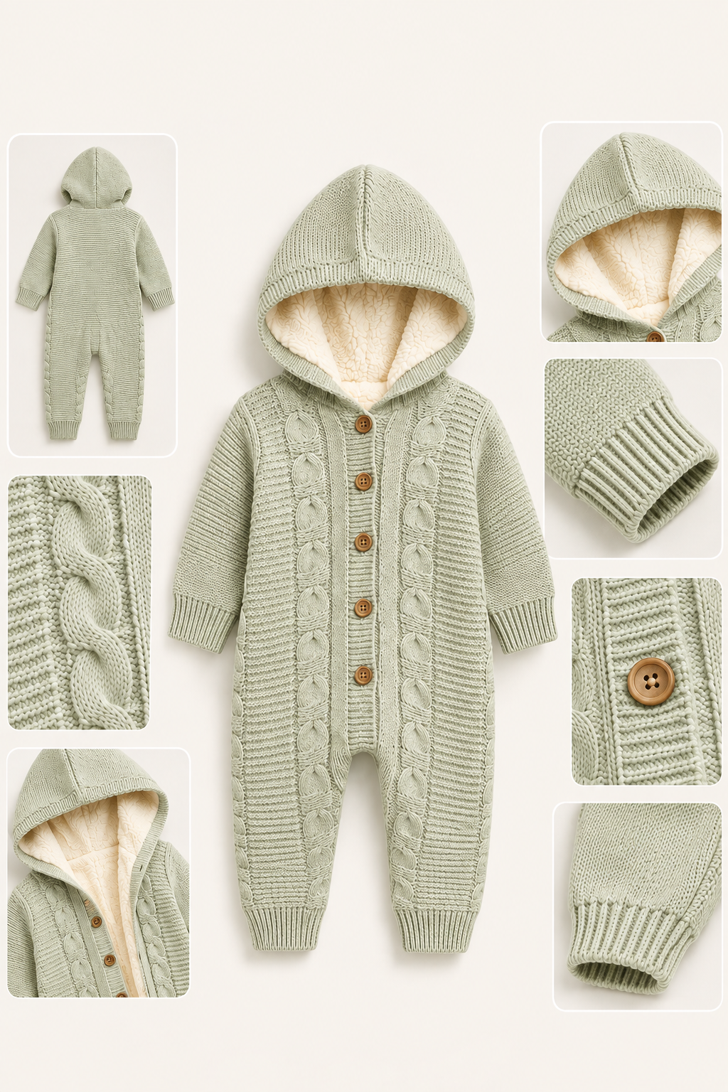 Baby Romper Detail Collage