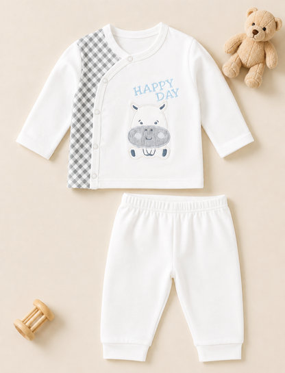 Neutral Baby Outfit Flat Lay