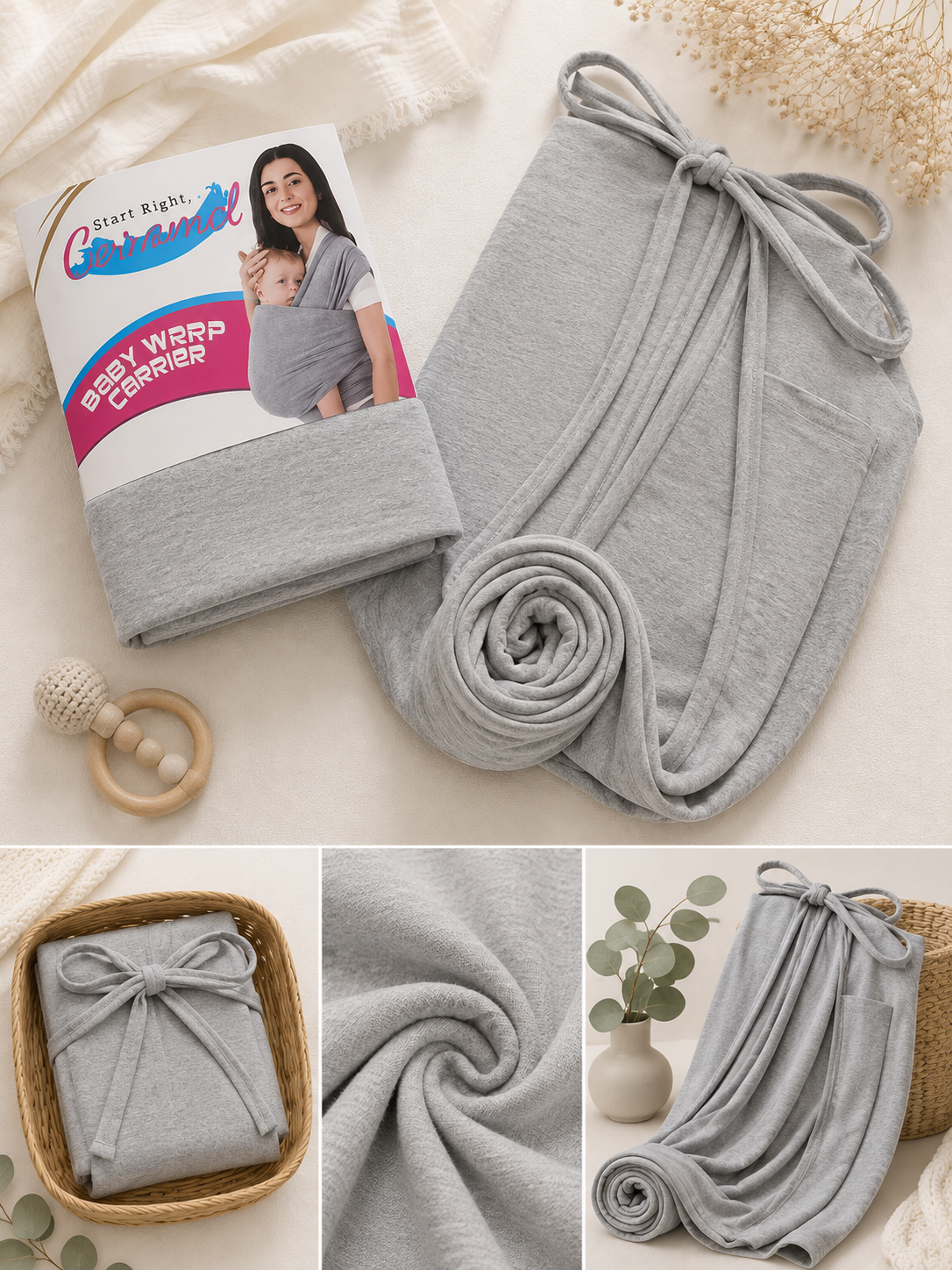Baby Wrap Flat Lay