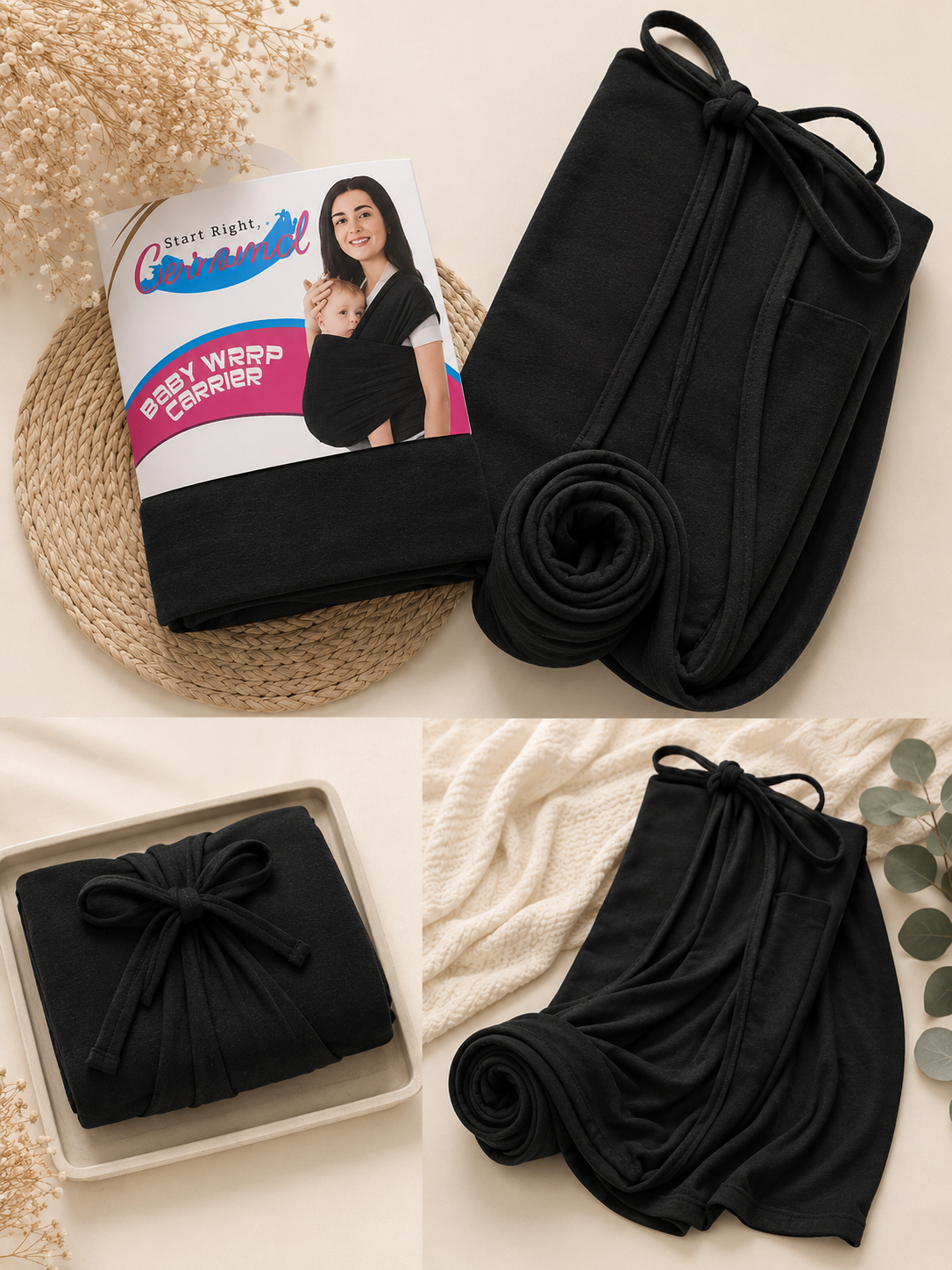 Baby Wrap Flat Lay