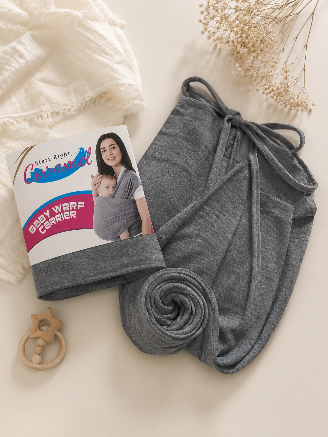 Baby Wrap Flat Lay