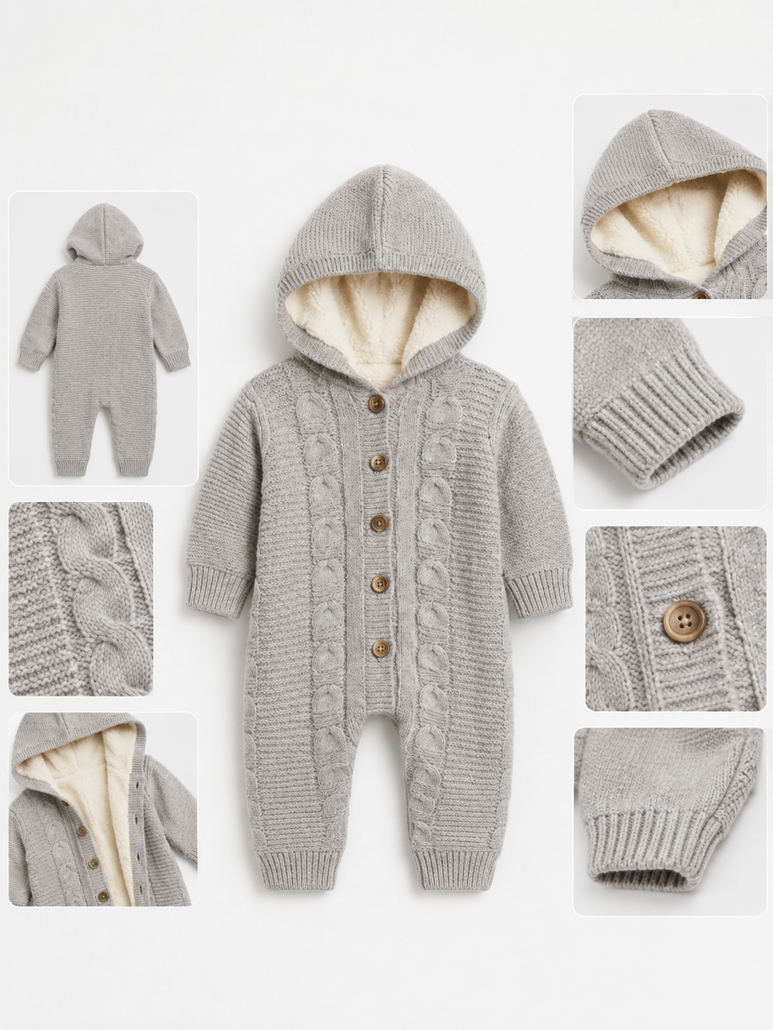 Baby Romper Detail Collage