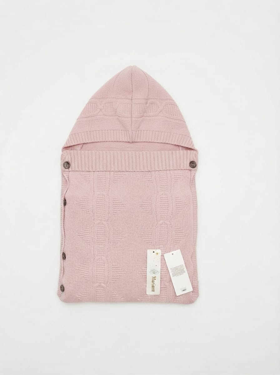 Hooded Knitted Baby Sleeping Bag