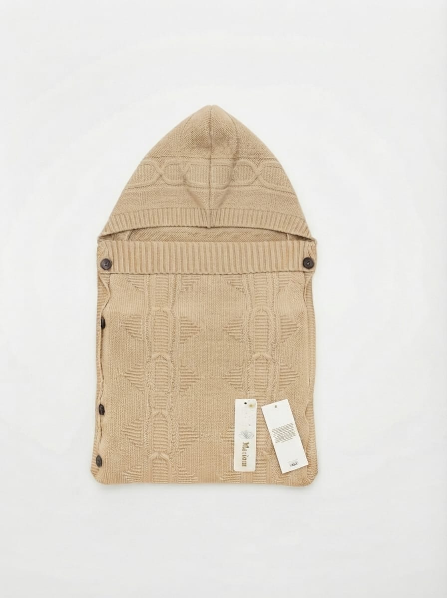 Hooded Knitted Baby Sleeping Bag